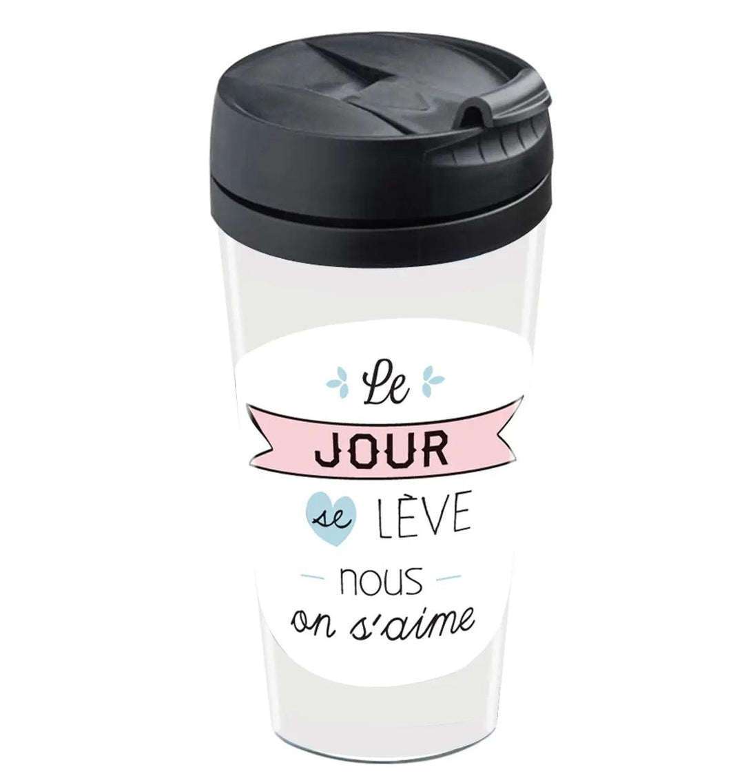 MUG DE VOYAGE PERSONNALISABLE - AMOUREUX - Wantit