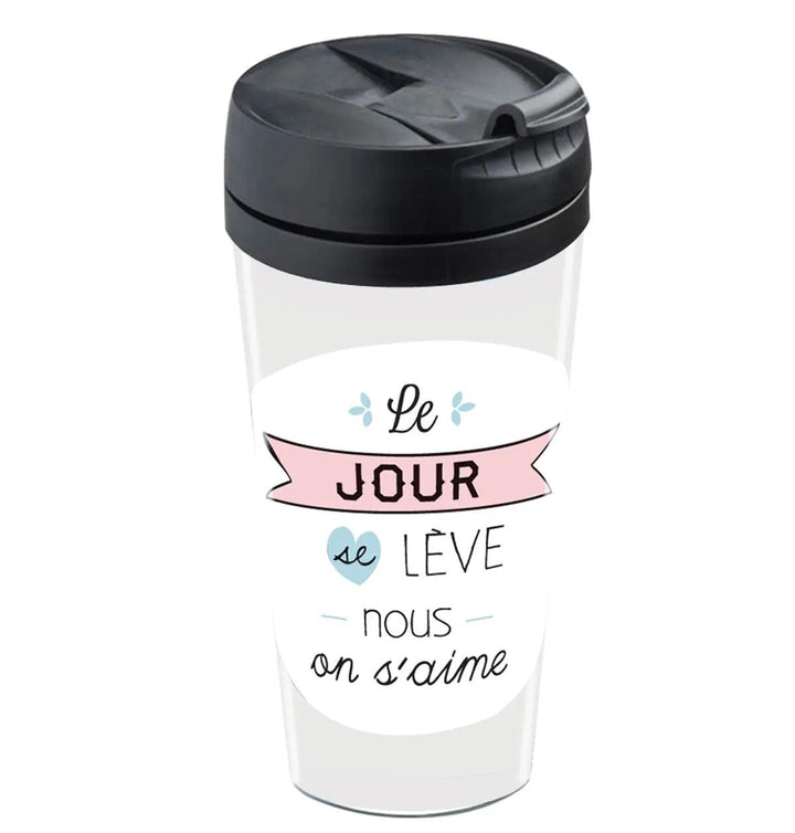 MUG DE VOYAGE PERSONNALISABLE - AMOUREUX - Wantit