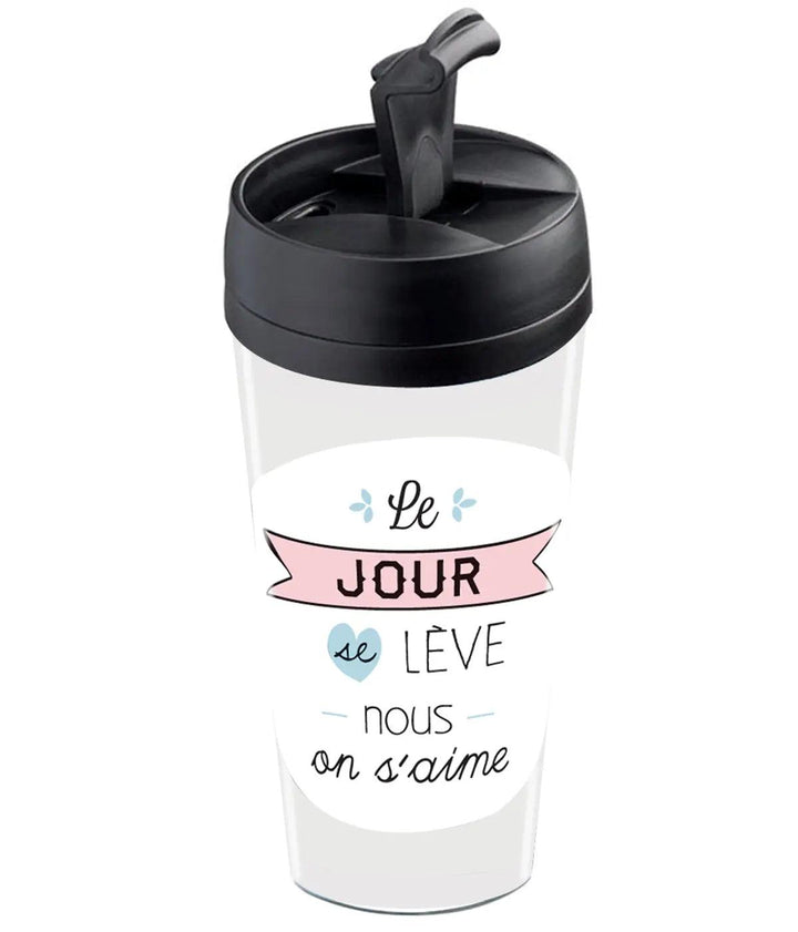 MUG DE VOYAGE PERSONNALISABLE - AMOUREUX - Wantit