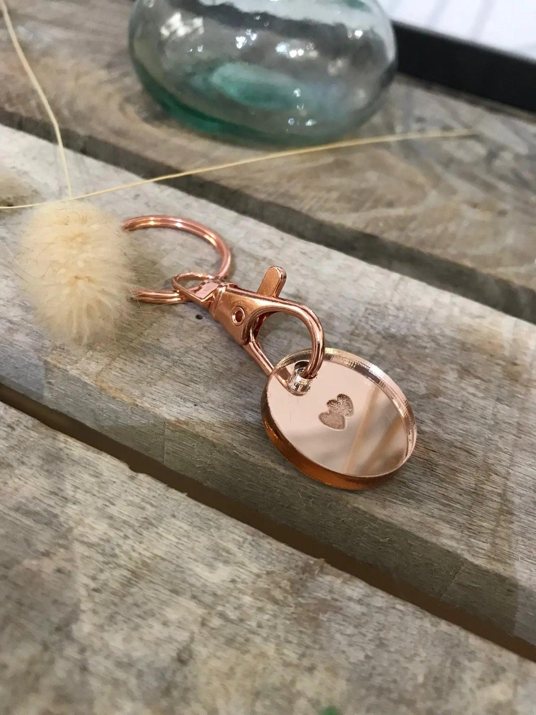 PORTE CLEFS JETON DE CADDIE ROSE GOLD - Wantit