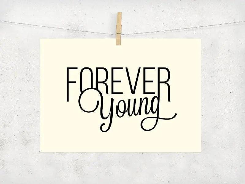 CARTE POSTALE FOREVER YOUNG - Wantit
