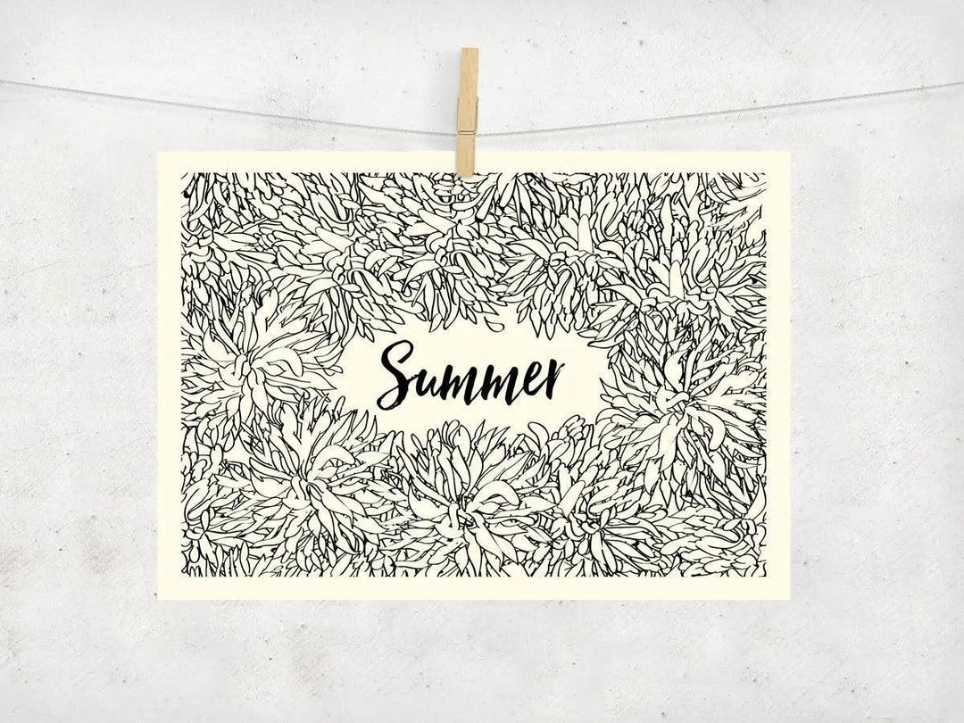 CARTE POSTALE DÉCORATION SUMMER - Wantit