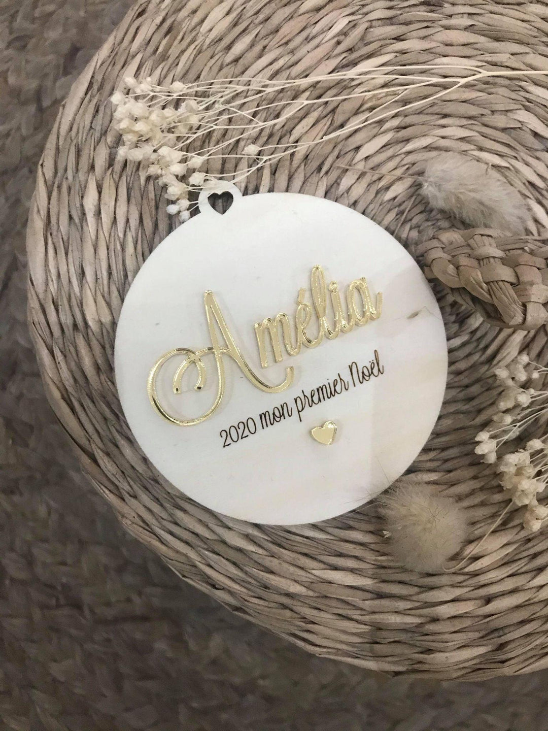 cadeau naissance décoration bois prénom personnalisé bébé enfant maman