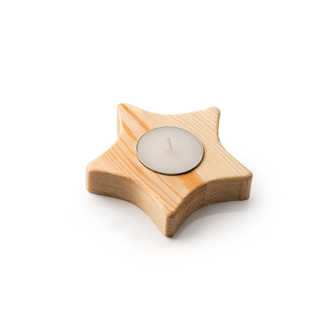 JAKI Bougie Noël Socle - objet de communication personnalisé