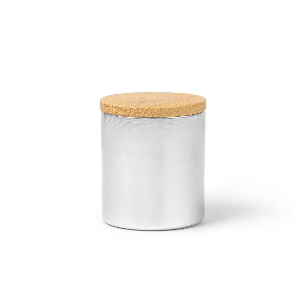 QARUS Bougie Alu & Bambou - cadeau d'affaires Montpellier