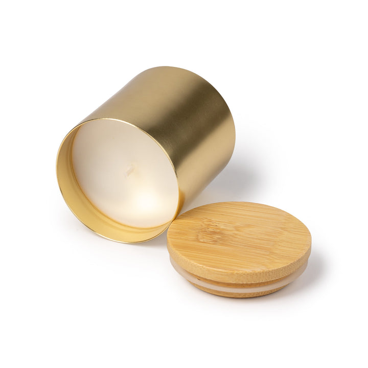 QARUS Bougie Alu & Bambou - cadeau d'affaires Montpellier