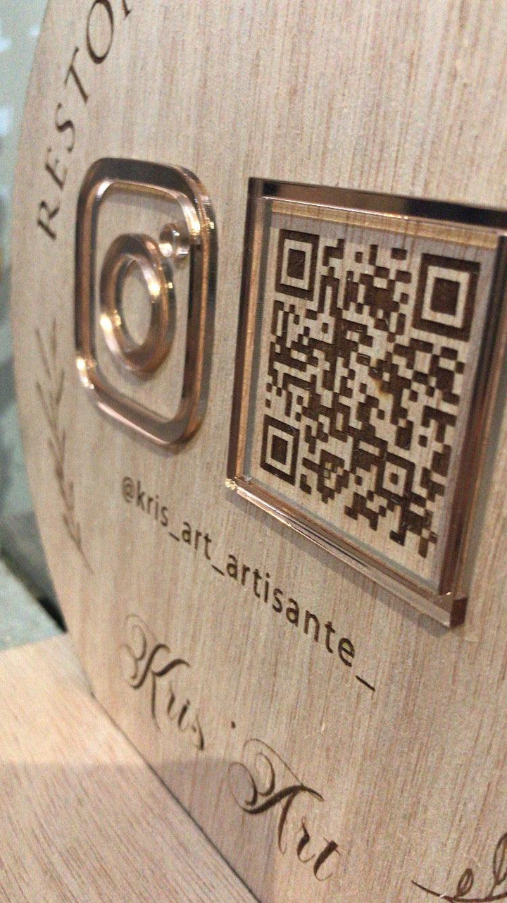 panneau signalétique artisan marché créateur montpellier QR code