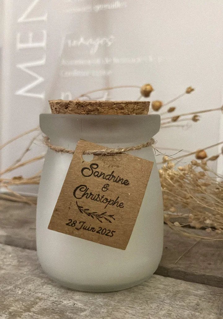 bougie décoration et cadeau invité mariage montpellier