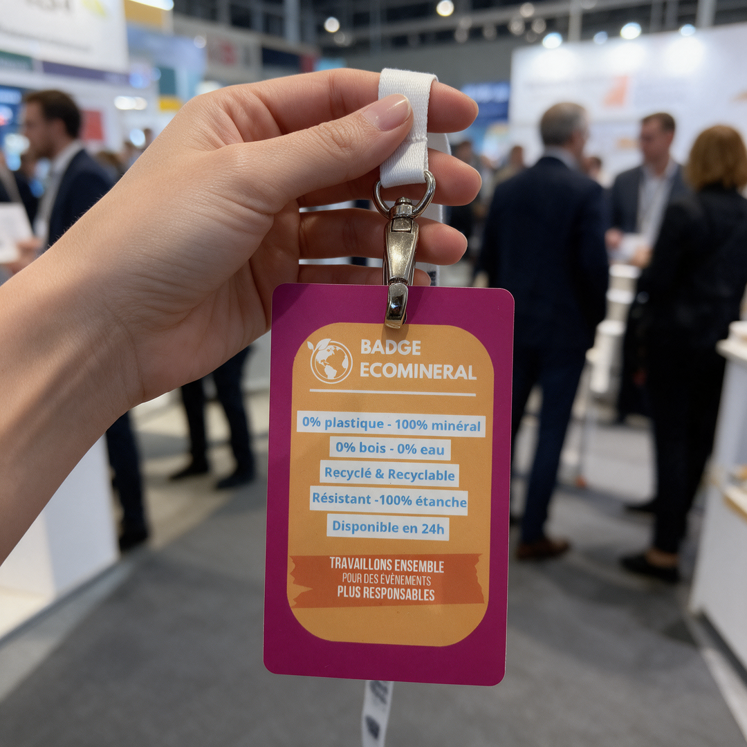 Badge personnalisable carte bancaire indéchirable ecoresponsable montpellier