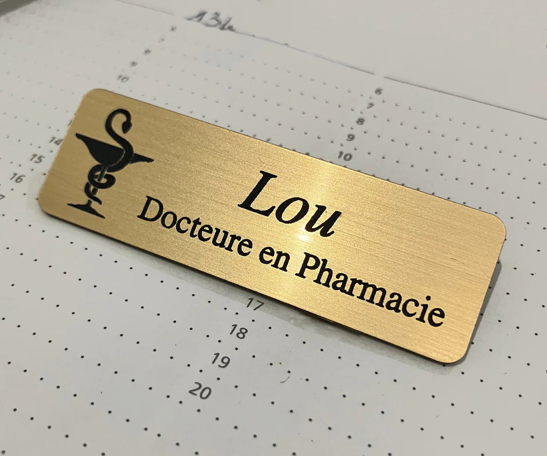badge professionnel pharmacie personnalisé montpellier