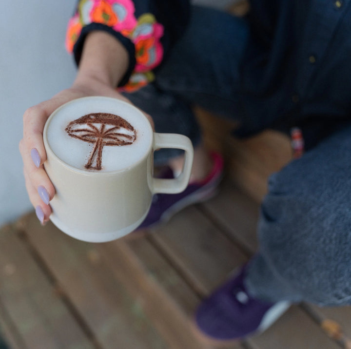 pochoirs café marque Holimushie Montpellier