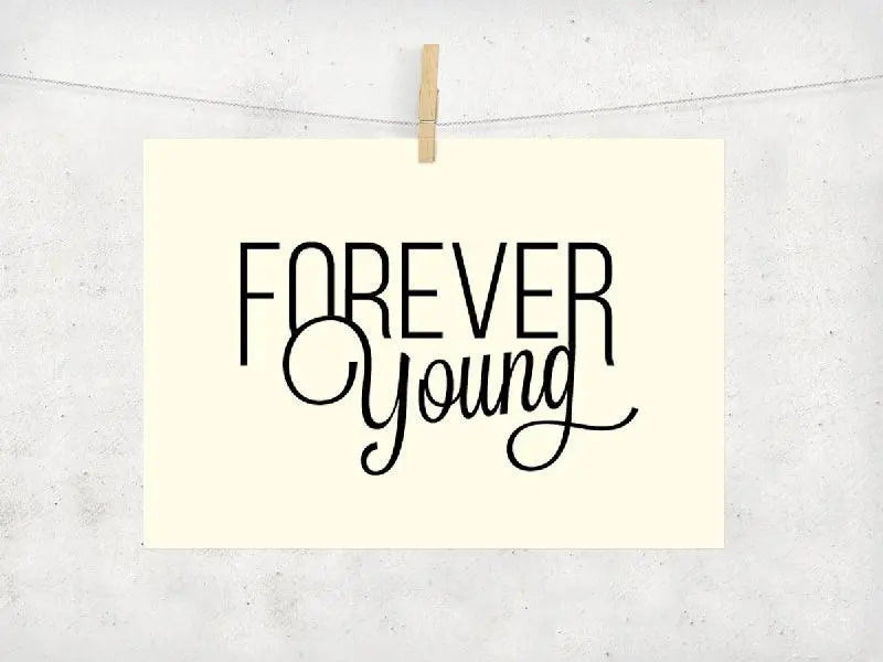 CARTE POSTALE FOREVER YOUNG