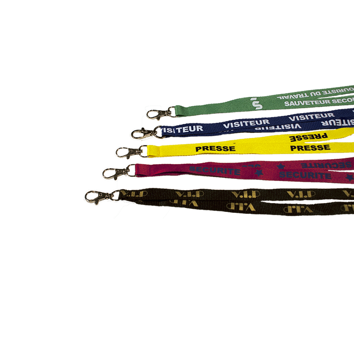 Cordon pré-imprimé, les 6 textes disponibles