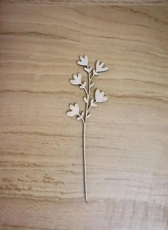 fleur en bois bouquet branches décoration montpellier découpe laser