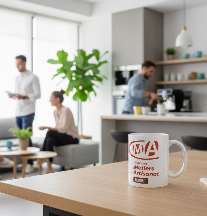 tasse personnalisée logo sublimation cadeau d'entreprise montpellier