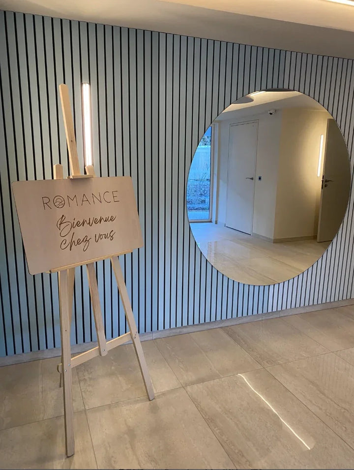 panneau accueil inauguration résidence promoteur immobilier montpellier badge-immobilier