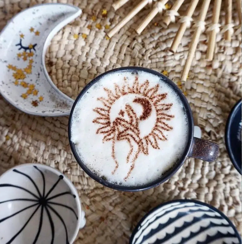 pochoir café motif solaire idée cadeau montpellier