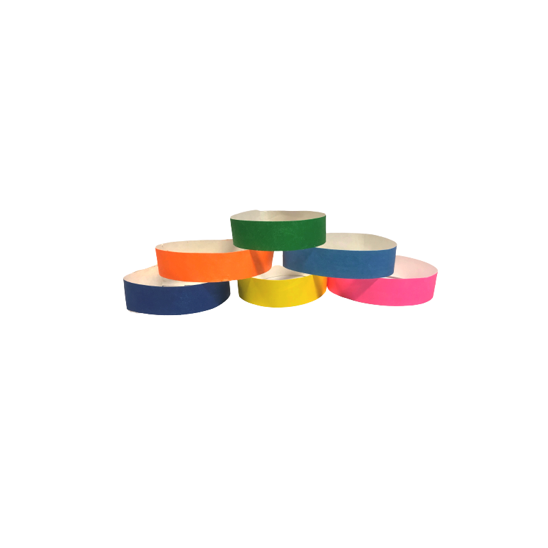 Bracelets Tyvek colorés personnalisables Wantit, plusieurs teintes